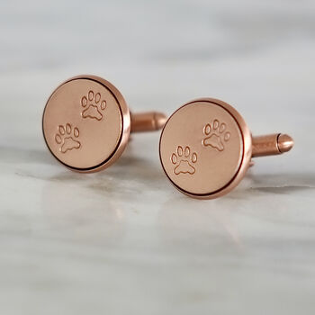 Hand Made Paw Print Cufflinks, 3 of 6