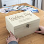 Personalised Wedding Day Memories Keepsake Box, thumbnail 1 of 6