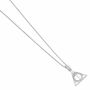 Harry Potter Sterling Silver Deathly Hallows Necklace With Crystals, thumbnail 6 of 7