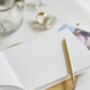 Personalised Gold Foiled Wedding Guest Book, Hardback, thumbnail 3 of 9