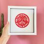 Personalised Ruby Wedding Paper Cut For Parents, thumbnail 4 of 11