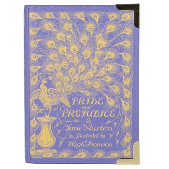 Pride And Prejudice Purple Book Small Handbag, 5 of 6