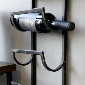 Industrial Style Metal Wine Rack, 2 of 4