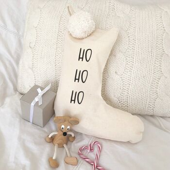 Ho Ho Ho Personalised Christmas Stocking, 5 of 6