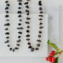 Gold Plated Black Obsidian Crystal Chip Necklace, thumbnail 4 of 5