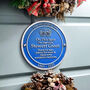 Personalized Large Fun Heritage Gift Blue Plaque, thumbnail 4 of 4