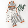 Personalised Baby Hooded Top And Shorts Unisex Set, thumbnail 2 of 9