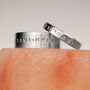Personalised Couples Eternity Silver Matching Ring Set, thumbnail 1 of 12