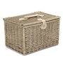 Personalised Antique Wash Wicker Chest Hamper, thumbnail 2 of 6