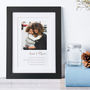 Personalised Framed Photo And Text Memories Print, thumbnail 1 of 8