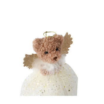 Little Bear Co. Gold Teddy Bear Tree Topper, 4 of 6