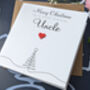Personalised Handmade Christmas Card For Special Uncle, thumbnail 4 of 4