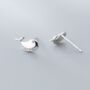 Sterling Silver Crystal Detail Whale Stud Earrings, thumbnail 4 of 4