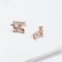 Dachshund Cufflinks In 9ct Rose Gold And 9ct White Gold, thumbnail 1 of 4