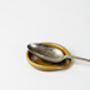Handmade Ceramic Yellow Spoon Rest Or Tea Bag Holder, thumbnail 2 of 2