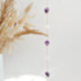 Gold Plate Amethyst And Quartz Crystal Window Hanging, thumbnail 1 of 2
