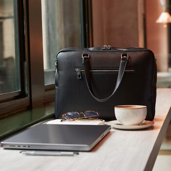 Men’s Personalised Tailored Luxe Briefcase, 4 of 10