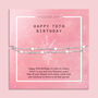 Happy 70th Milestone Birthday Bracelet, thumbnail 1 of 7