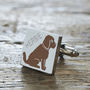 Daddy And Me Cockapoo Cufflinks And Dog Tag Set, thumbnail 3 of 8