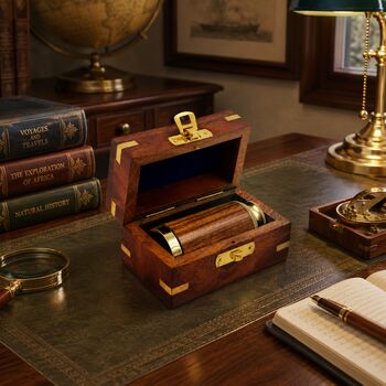 Personalised The Westminster Brass And Wood Telescope, 6 of 10
