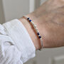 Lapis Lazuli And Sterling Silver Bracelet, September Birthstone Jewellery, thumbnail 4 of 6