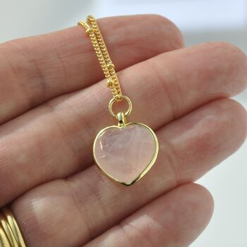 Dainty Crystal Heart Necklace Happy Birthday Gift For Her, 5 of 7