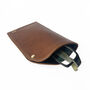 Personalised Tan Leather Glasses Case, thumbnail 3 of 8
