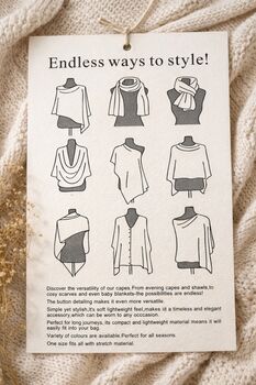 Soft Knit Button Detail Poncho, 5 of 8