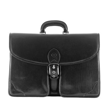 Mens Luxury Large Leather Briefcase.'The Tomacelli', 4 of 12