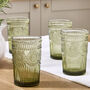Set Of Four Palmas Green Highball Glasses, thumbnail 1 of 5
