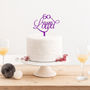 60 Years Loved Birthday Or Anniversary Cake Topper, thumbnail 1 of 5