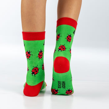 Kids Bamboo Socks | Ladybird Socks | Vegan Socks | Ladybug, 2 of 3