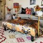 Coffee Table Footstool In Balloon Safari Velvet, thumbnail 1 of 3