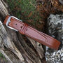 Thick Tan Men's Leather Belt Free Personalisation, thumbnail 1 of 7