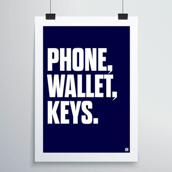 Phone, Wallet, Keys Print, 4 of 4