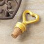 Gold Heart Bottle Stopper, thumbnail 2 of 2