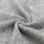 Soft Grey Faux Mohair Fringed Throw, thumbnail 3 of 4