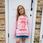 French Frights Girls' Slogan Sweatshirt, thumbnail 3 of 4