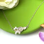 Sterling Silver Wildflower Necklace, thumbnail 5 of 12