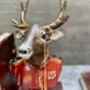 Set Of Elegant Suited Deer Bookends Novelty Décor Gift, thumbnail 9 of 12