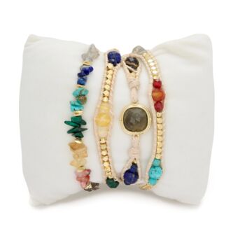 Keira Two Layer Gemstone Bracelet Stacks, 2 of 3