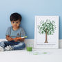 Personalised Hand Print Tree Poster, thumbnail 7 of 8
