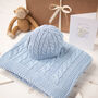 Baby Boys Cable Hat, thumbnail 3 of 12