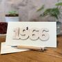 Personalised 60th Birthday 1966 Year Card, thumbnail 9 of 9