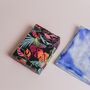 100% Mulberry Silk Scarf, Blue Marble, thumbnail 5 of 7