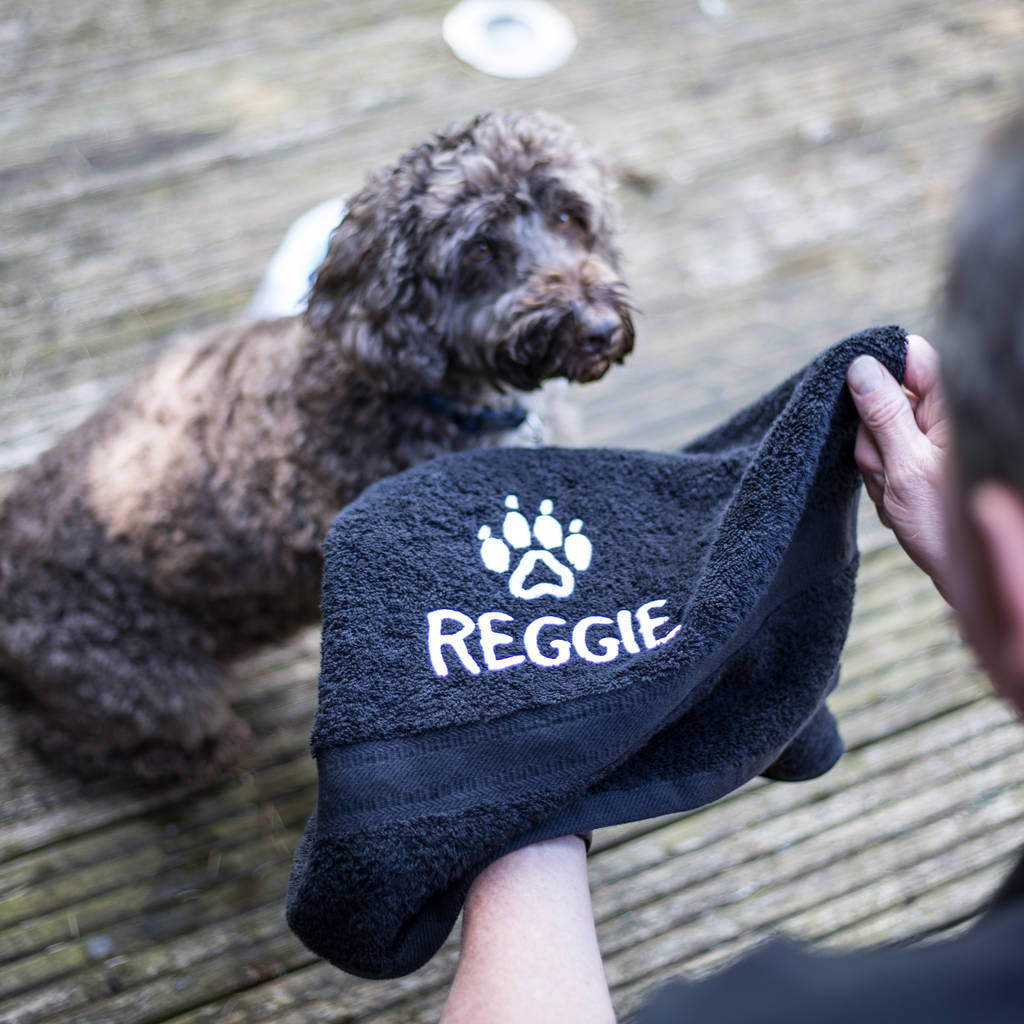 personalised dog towel by duncan stewart