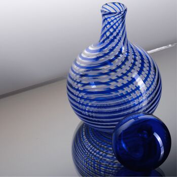 Handmade Con Il Collo Hand Blown Glass Decanter, 2 of 3