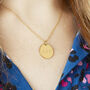 Personalised Special Date Gold Plated Disc Necklace, thumbnail 1 of 12