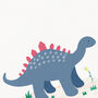 Personalised Stegosaurus Children's Print, thumbnail 7 of 9