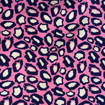 Bright Pink Leopard Dots Leggings, 2 of 2